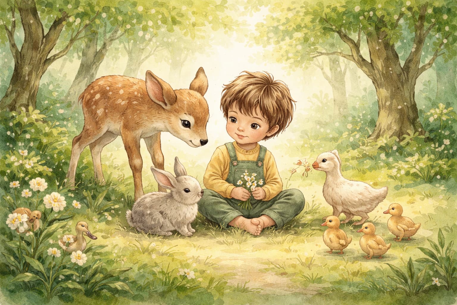 Ilustracija uz priču „Ilija u čudesnoj šumi”